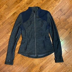 Lululemon faux denim zip-up jacket